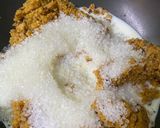A picture of step 2 of Malai burfi.