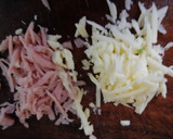 Foto del paso 1 de la receta: Ensalada de fideos, jamón, queso, etc