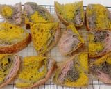 Foto langkah ke 29 dari resep Matcha Ubi Ungu Kunyit Sourdough Bread.