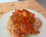Foto del paso 6 de la receta: Albóndigas XL en salsa jardinera