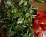 A picture of step 1 of Green Chutney.