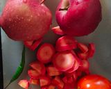 A picture of step 1 of Apple soup.
