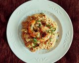 Foto del paso 7 de la receta: El risotto de mi papa (con calamar y gambas)