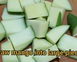 A picture of step 1 of Mango Curry.