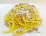 Foto del passaggio 6 della ricetta Bigoli co' l'arna (anatra) e fonduta piemontese