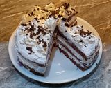 Tejszínes pudingos csokoládé torta recept fázis 4 fotója