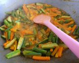 Foto langkah ke 3 dari resep Acar Kuning (Buncis, Wortel, Timun).