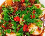 Hình bước làm 2 của món Đậu hủ non sauce nấm cay