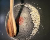 A picture of step 1 of Anchovy Pasta.