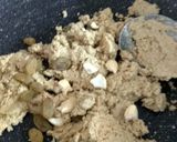 A picture of step 1 of Jowhar Banana Halwa.