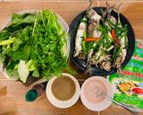 Hình bước làm 7 của món Cá sòng luộc cạn cuốn bánh tráng chấm mắm tôm