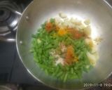 A picture of step 1 of Aloo beans ki sabji.
