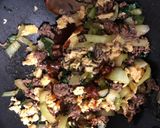 Une image de l'étape 4 de Wok de bœuf / chou chinois et nouille de riz.