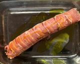 A picture of step 13 of Prosciutto wrapped pork fillet with chorizo stuffing.