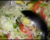 A picture of step 3 of Vegetables rice.