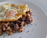 Foto del paso 6 de la receta: Fessolets con ternera en salsa de vermouth y huevo frito