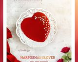 Foto langkah ke 7 dari resep Heart mirror glaze brownies cake.