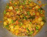 A picture of step 5 of Peri peri poha.