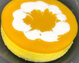 A picture of step 12 of Eggless: No-Bake & No-Gelatin Mango Cheesecake.