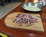 Foto del paso 2 de la receta: Tallarines a la Carbonara sin huevo