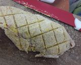 Foto del paso 2 de la receta: San Jacobo y setas a la plancha en salsa de vino y ajos tiernos