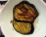 A picture of step 2 of Pan seared trout served on quinoa chorizo eggplant and French feta salad.