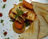 Grilled vegetables with spinach and Toast recipe step 6 photo