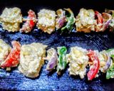 A picture of step 8 of Paneer Makhmali Tikka.