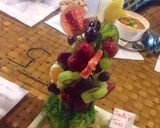 A picture of step 1 of All in one party salad.