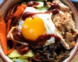 A picture of step 5 of Bibimbap #WYH.