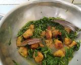 A picture of step 3 of Spinach with vada # Monthly Meal Plan. Month of January.