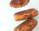 A picture of step 7 of Cocktail Veg Sheekh kebabs.