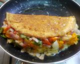 A picture of step 5 of Mango Salsa Omelet.