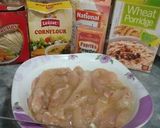A picture of step 1 of Zinger Shawarma with homemade pita bread❤😋.