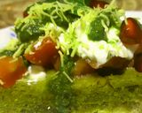 A picture of step 8 of Spinach waffles chaat.