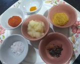 A picture of step 2 of Aloo gosht.
