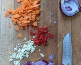 A picture of step 1 of Black bean veggie tacos.