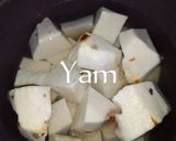 A picture of step 2 of Beans and yam porridge.