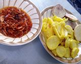 A picture of step 4 of Fried yam & potatoes with pepper sauce.