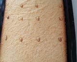 A picture of step 6 of Egyptian style basbousa.