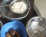 A picture of step 1 of Raw termic punjabi Rice firni.