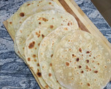 A picture of step 12 of Chapati and veggie egg sauce.