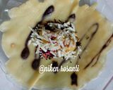 Foto langkah ke 9 dari resep Dadar Gulung Pisang Isi Meises & Keju.