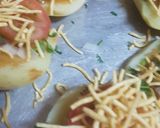 A picture of step 5 of Aaloo chaat.
