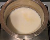 A picture of step 3 of Kesar Pista Custard Powder Pudding.