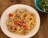 A picture of step 10 of Cockles, mini tomatoes, pasta.
