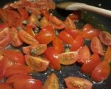 A picture of step 2 of Pan fried sea bass with fresh tomatoes.