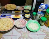 Foto langkah ke 1 dari resep Spaghetti Carbonara Dadakan.