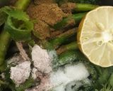 A picture of step 1 of Mint chutney.