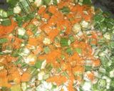 A picture of step 4 of Lady finger or bhindi.